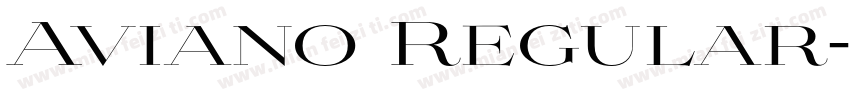 Aviano Regular字体转换